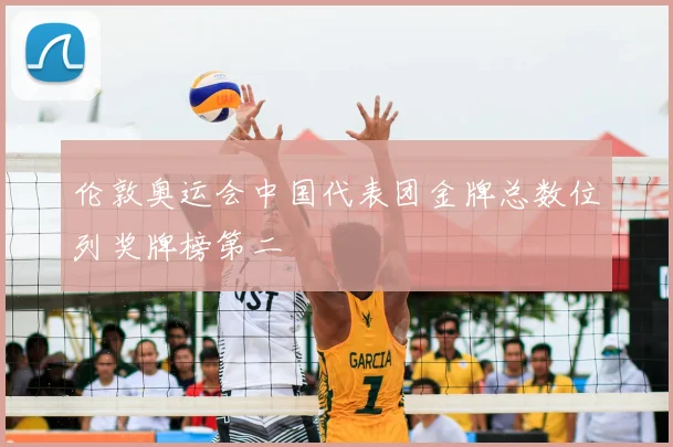 伦敦奥运会中国代表团金牌总数位列奖牌榜第二